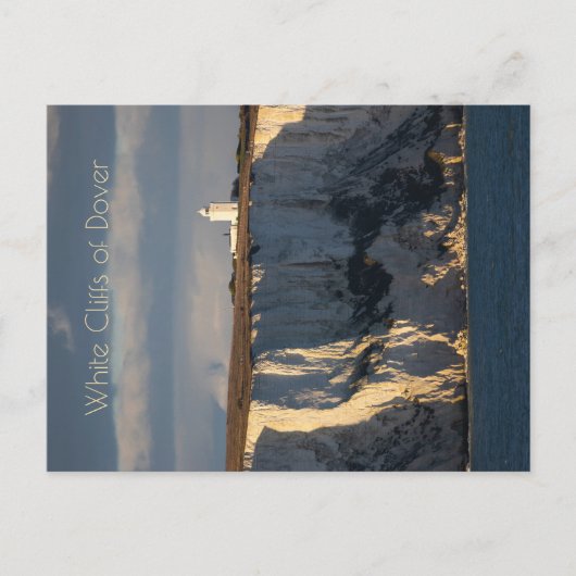 Vuurtoren op de witte kliffen van Dover, Engeland Briefkaart (Voorkant)