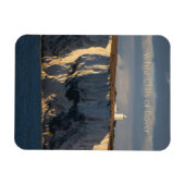 Vuurtoren op de witte kliffen van Dover, Engeland Magneet (Horizontaal)