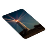 Vuurtoren op een heuveltje bij nacht magneet (Rechterzijde)