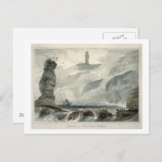 vuurtoren op Flamborough Head, uit boekdeel VI van Briefkaart (Voorkant / Achterkant)