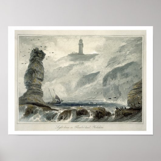 vuurtoren op Flamborough Head, uit boekdeel VI van Poster (Voorkant)
