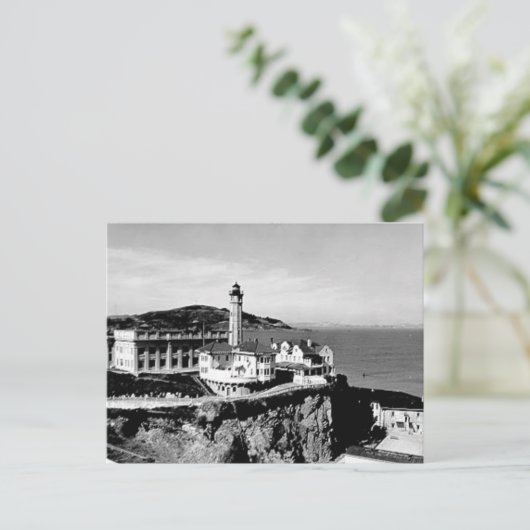 Vuurtoren op het eiland Alcatraz Briefkaart (Staand voorkant)