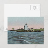 vuurtoren op het Nederlandse eiland Briefkaart (Voorkant / Achterkant)