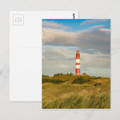 Vuurtoren op het Noord-Zee eiland Amrum Briefkaart (Voorkant / Achterkant)