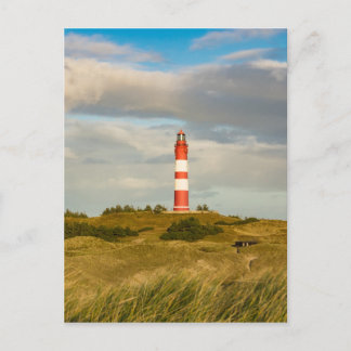 Vuurtoren op het Noord-Zee eiland Amrum Briefkaart
