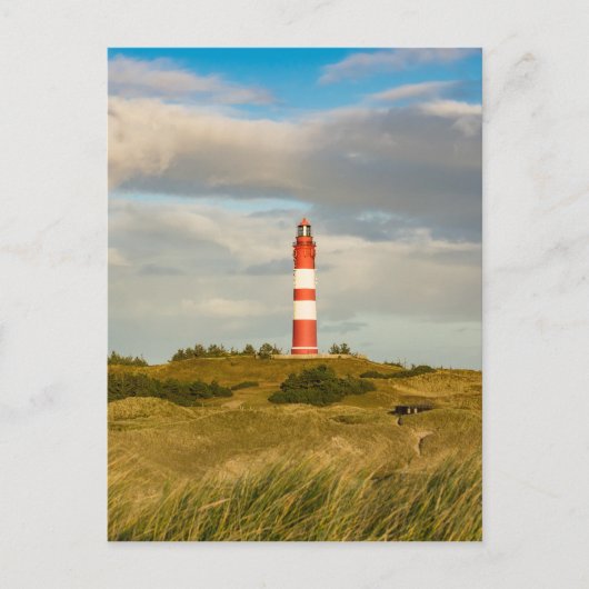 Vuurtoren op het Noord-Zee eiland Amrum Briefkaart (Voorkant)