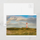 Vuurtoren op het Noord-Zee eiland Amrum Briefkaart (Voorkant / Achterkant)