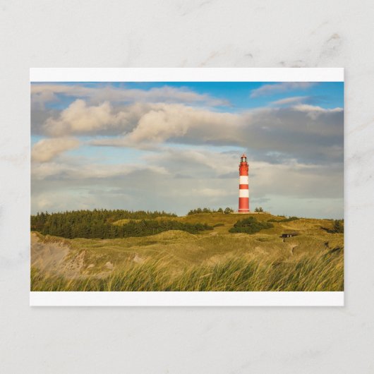Vuurtoren op het Noord-Zee eiland Amrum Briefkaart (Voorkant)