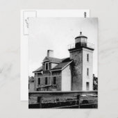 vuurtoren op het schiereiland briefkaart (Voorkant / Achterkant)