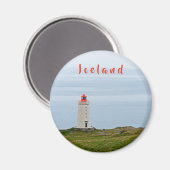 vuurtoren op het schiereiland Vatnsnes - IJsland Magneet (Voorkant / Achterkant)