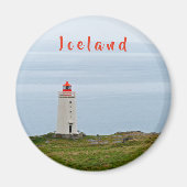 vuurtoren op het schiereiland Vatnsnes - IJsland Magneet (Voorkant)