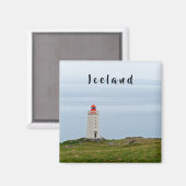 vuurtoren op het schiereiland Vatnsnes - IJsland Magneet (Voorkant / Achterkant)