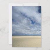 Vuurtoren op het strand Casual bruiloft Kaart (Achterkant)