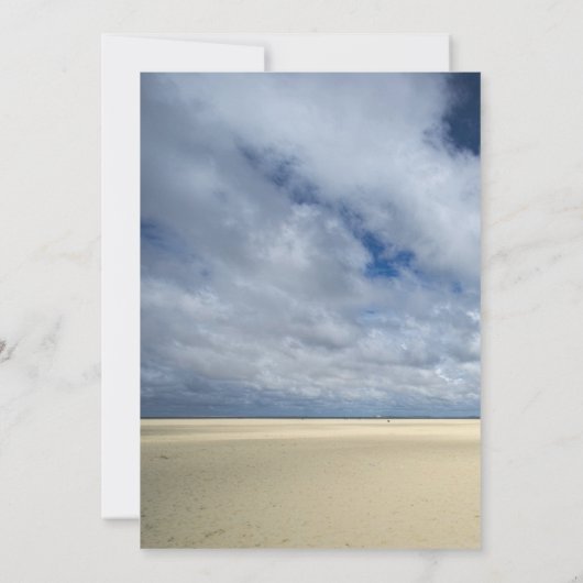 Vuurtoren op het strand Casual bruiloft Kaart (Achterkant)