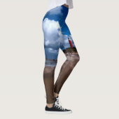 Vuurtoren op het strand leggings (Rechts)
