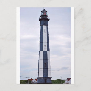 vuurtoren op het strand van virginia briefkaart