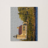 vuurtoren op het superieure meer nabij de kopperha legpuzzel (Verticaal)