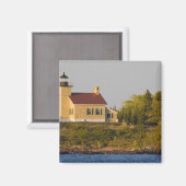 vuurtoren op het superieure meer nabij de kopperha magneet (Voorkant / Achterkant)