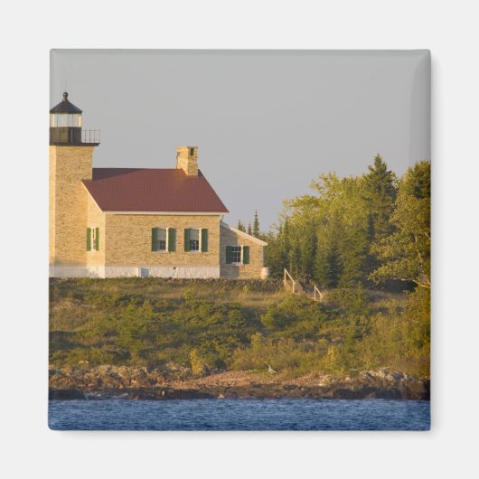 vuurtoren op het superieure meer nabij de kopperha magneet (Voorkant)