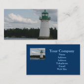 vuurtoren op het Visitekaartje van het meer (Voorkant / Achterkant)