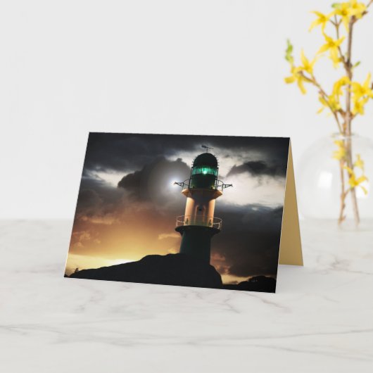 Vuurtoren op het Wenskaart van de Douane van de Zo Kaart (Gele Bloem)