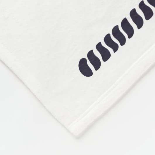 Vuurtoren op het zee in ronde touw lijst fleece deken (Hoek)