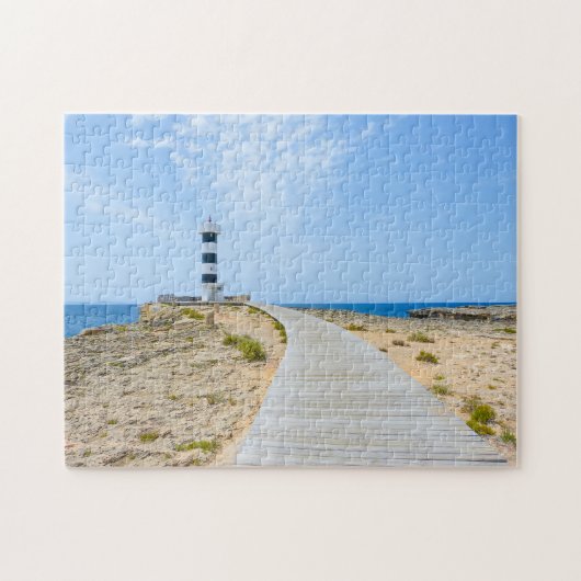vuurtoren op het Zee Legpuzzel (Horizontaal)