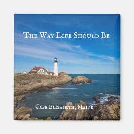 vuurtoren op Kaapse Elizabeth, Maine Magnet