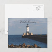 Vuurtoren op Lake Superior Briefkaart (Voorkant / Achterkant)