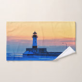 Vuurtoren op Lake Superior Sunrise Handdoek (Handdoek)