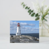 vuurtoren op Peggy's Cove Briefkaart (Staand voorkant)