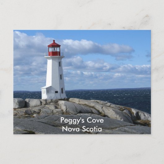 vuurtoren op Peggy's Cove Briefkaart (Voorkant)