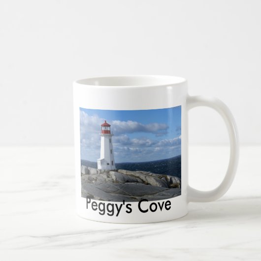 vuurtoren op Peggy's Cove Koffiemok (Rechts)