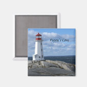 vuurtoren op Peggy's Cove Magneet (Voorkant / Achterkant)