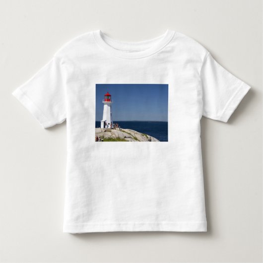 vuurtoren op Peggy's Cove, Nova Scotia, Canada. Kinder Shirts (Voorkant)