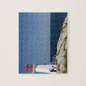 vuurtoren op Peggy's Cove, Nova Scotia, Canada. Legpuzzel (Verticaal)