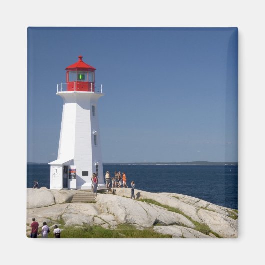 vuurtoren op Peggy's Cove, Nova Scotia, Canada. Magneet (Voorkant)