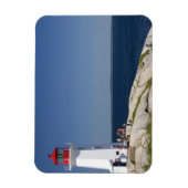 vuurtoren op Peggy's Cove, Nova Scotia, Canada. Magneet (Verticaal)