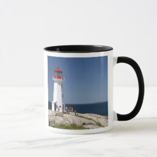 vuurtoren op Peggy's Cove, Nova Scotia, Canada. Mok