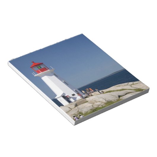 vuurtoren op Peggy's Cove, Nova Scotia, Canada. Notitieblok (Schuin)