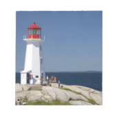 vuurtoren op Peggy's Cove, Nova Scotia, Canada. Notitieblok (Voorkant)