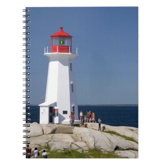 vuurtoren op Peggy's Cove, Nova Scotia, Canada. Notitieboek (Voorkant)