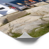 vuurtoren op Peggy's Cove, Nova Scotia, Canada. Poster (Hoek)