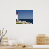 vuurtoren op Peggy's Cove, Nova Scotia, Canada. Poster (Keuken)