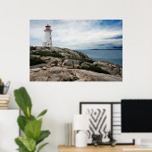 vuurtoren op peggy's hoed poster (Thuiskantoor)