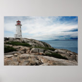 vuurtoren op peggy's hoed poster (Voorkant)