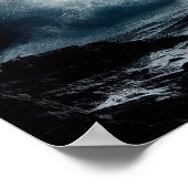 Vuurtoren op Rocky Cliff met Waves Crashing Poster (Hoek)