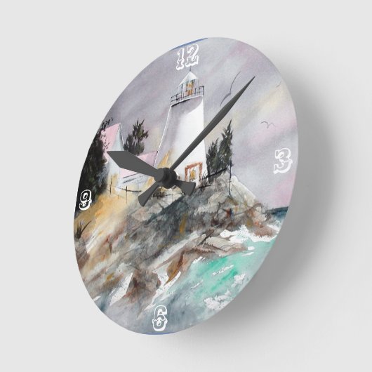 Vuurtoren op rotsvaste klok (Hoek)