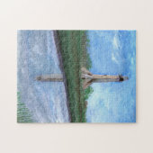 vuurtoren op Sabine Pass, Louisiana Texas Border Legpuzzel (Horizontaal)