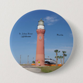 Vuurtoren op St. Johns River Ronde Button 7,6 Cm
